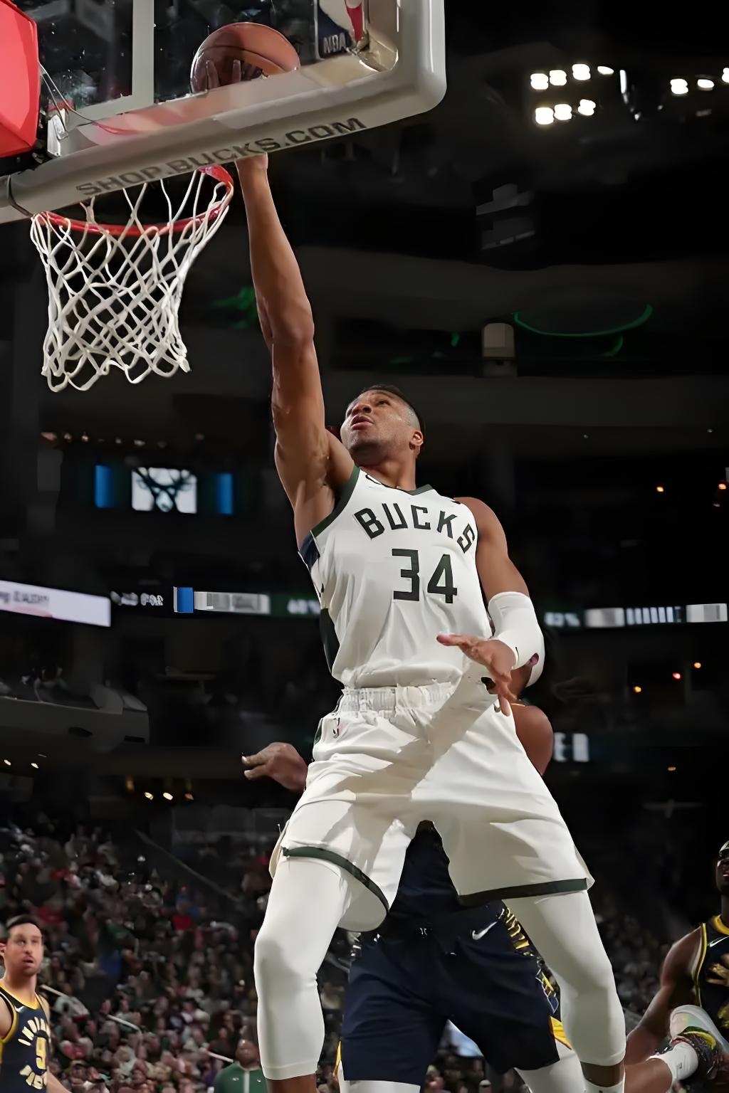 篮板王双20+12，雄鹿击败公牛